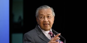 Malaysian Prime Minister Mahathir Mohamad.