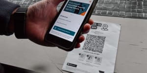 ‘Clear failure’:Victoria lags other states on single QR check-in system