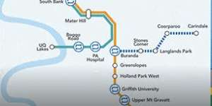 The 2020 Brisbane Airport Master Plan shows the Brisbane Metro route to the airport. 