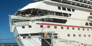 Massive cruise liners collide off the coast of Mexico