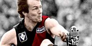 Leon Baker:an iconic Essendon player.