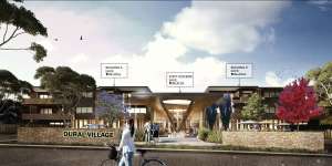 An artist's impression of a proposed seniors housing development in Dural.