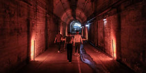 The old Wynyard tunnels will be open to the public for the first time during Vivid.
