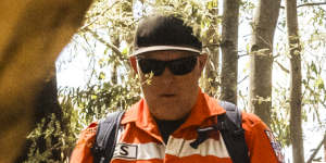 SES crews are seen searching the Canadian Plantation near Mount Clear for missing mother of three,Samantha Murphy.