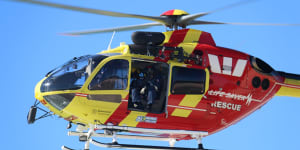 The Westpac Life Saver Rescue helicopter was called in to search for the missing man.