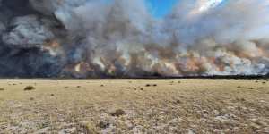 The Little Desert fire has burnt more than 90,000 hectares,or two-thirds of the national park.