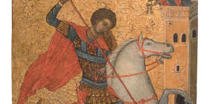 St George and the Dragon,Crete,c. 1500 (detail).