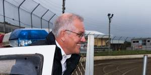 “Energy,activity,momentum”:Visiting Latrobe Speedway in the marginal Tasmanian seat of Braddon.