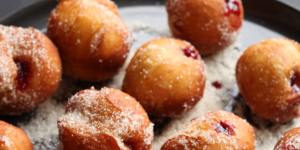 Hot jam doughnuts.