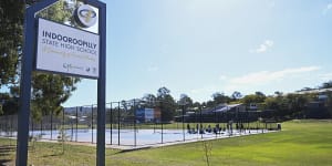 Brisbane Times - Generic - Indooroopilly State High School in Brisbane,July 20,2023. Photo:Dan Peled/ Brisbane Times 