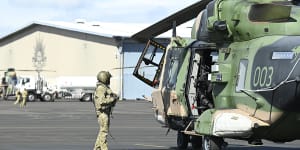 MRH 90 Talisman Sabre exercises were conducted week from the Townsville airport