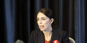Jacinda Ardern speaks to press about the shooting at a Christchurch mosque. 
