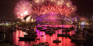 New Year's Eve in Sydney,2016.