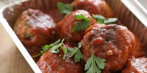 Serve with mash:Mum's meatballs in barbecue sauce.