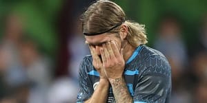 ‘He was in tears’:Sydney FC face depth test as Brattan ruled out for season