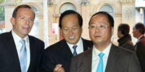 Huang Xiangmo with former prime minister Tony Abbott.