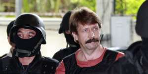Russian arms smuggler Viktor Bout has been freed by the US. He is pictured here in Thailand in 2010.