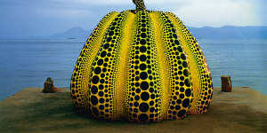 The Benesse Art Museum on Naoshima Island features art from the likes of Yayoi Kusama (pictured).