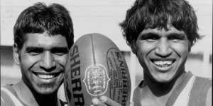 Days gone by:Jim and Phil Krakouer were two of the AFL’s most exciting players in the 1980s.