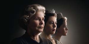 Three queens:Imelda Staunton,Olivia Colman and Claire Foy from The Crown.