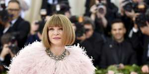 Anna Wintour overseeing her domain at The Met Gala in 2019.