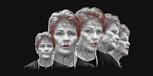 On the rise … One Nation leader Pauline Hanson.