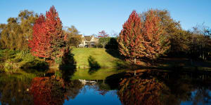 The Blue Mountains offers regional charm in any season. Pictured:The Fairmont Resort at Leura during autumn.