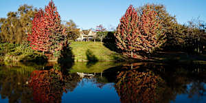 The Blue Mountains offers regional charm in any season. Pictured:The Fairmont Resort at Leura during autumn.