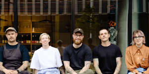 The team at Such and Such,Canberra. From left:Nick Petersen,Dash Rumble,Ross McQuinn,Malcolm Hanslow and Caitlin Baker.