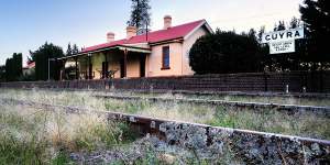 The old railway station at Guyra,between Armidale and Glen Innes.