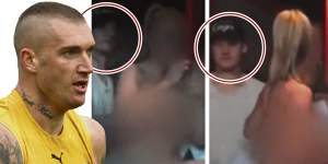 ‘Poor look’:AFL boss reacts to old footage of Dustin Martin grabbing a woman’s breast