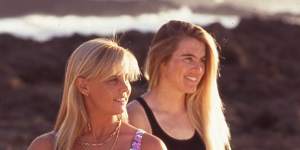 Pam Burridge (right) with Wendy Botha in Girls Can't Surf. 