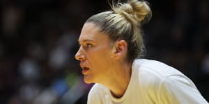 Door open:Lauren Jackson has once again retired from international basketball,but the Opals haven’t given up hope she could yet play in Paris.