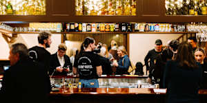 Inside the newly renovated Yackandandah Hotel.