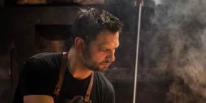 All fired up:Citi Chef of the Year Lennox Hastie at Firedoor in Sydney.