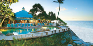 The pool at Heron Island Resort. The 109-room resort is one of the longest-running in Australia. 