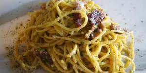 Egg yolks are what gives spaghetti carbonara its creaminess.