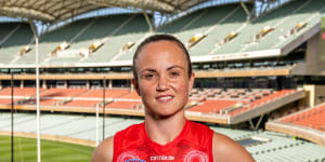 Daisy Pearce in Melbourne’s season six Indigenous guersney 