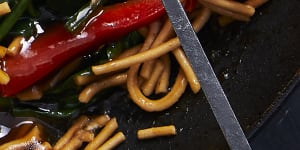 RecipeTin Eats’ Crispy pork chow mein.