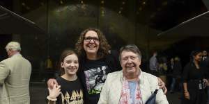 Family day:Margaret Finlayson,right,with granddaughter Eva and daughter Anna at the NGV.