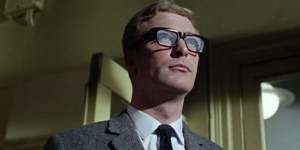 Michael Caine as Harry Palmer in the 1965 movie The Ipcress File.