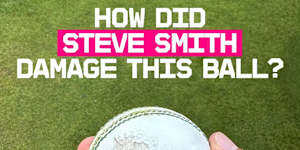 Steve Smith hit a six,resulting in the following Instagram post.