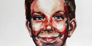 Indelible image:Artist Jacqui Clark sent this portrait of Luke to Rosie after seeing her story on television. 