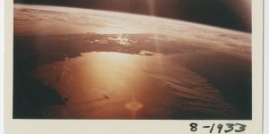 The sun over Florida,from Apollo 7 in 1968. The Earth's orbit around the sun (one solar year) does not line up with its rotation on its axis (one day).