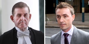 Peter Slipper (left) and James Ashby (right).