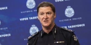 Former Victoria Police chief commissioner Shane Patton,pictured in 2022.