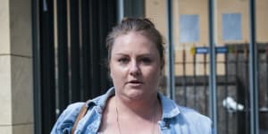 Lauren Cranston outside the NSW Supreme Court earlier this year.