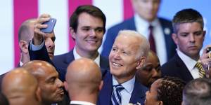 Joe Biden’s approval rating rises in gain for Democrats ahead of midterms