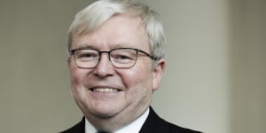 Top honour:Former Prime Minister Kevin Rudd is one of 12 people to be made a Companion of the Order of Australia.