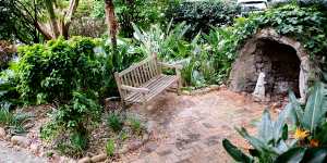 The hospital garden where Victoria and Danny spent time with Kiera after her death. Here pictured before the upgrades.